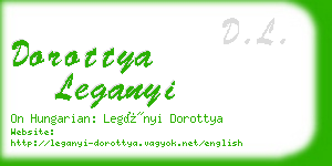 dorottya leganyi business card